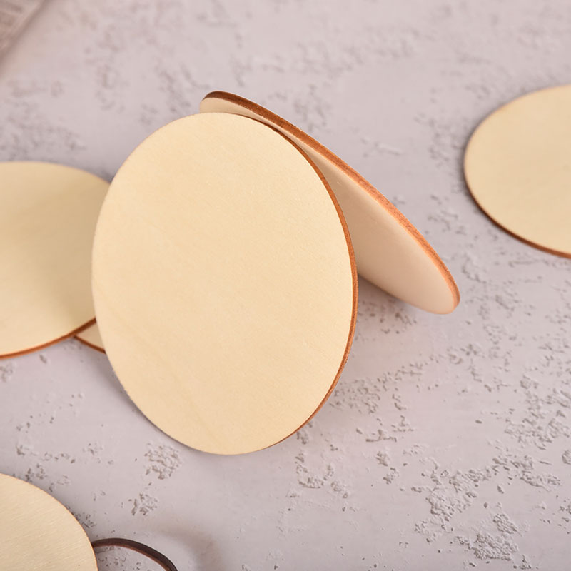 圆型木板儿童手工diy制作建筑