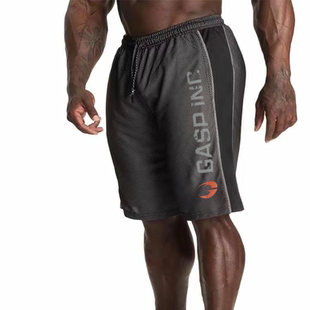 2025新品 训练裤 男士 弹力健身胖子五分裤 潮牌 宽松运动短裤 GASP夏季