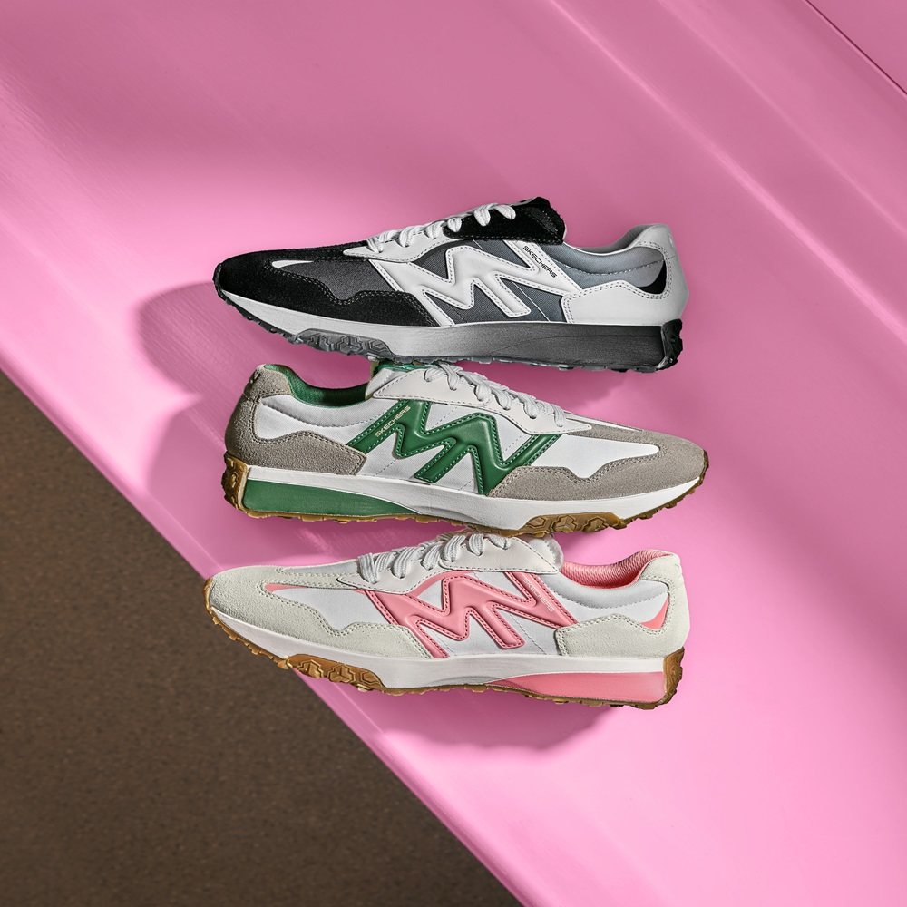 Skechers斯凯奇2024秋季女士新款百搭舒适轻便耐磨增高复古德训鞋,运动鞋new,运动休闲鞋,淘宝优惠券,粉丝福利购,淘宝优惠卷