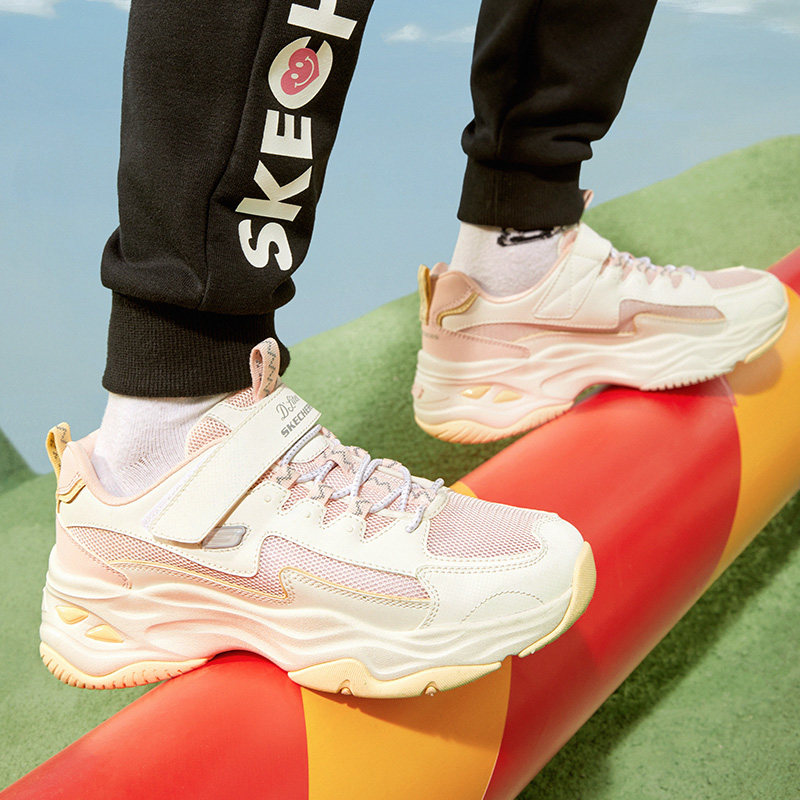 Skechers斯凯奇新款童鞋女魔术贴老爹鞋时尚复古休闲鞋子302562L,童鞋/婴儿鞋/亲子鞋,运动鞋,淘宝优惠券,粉丝福利购,淘宝优惠卷