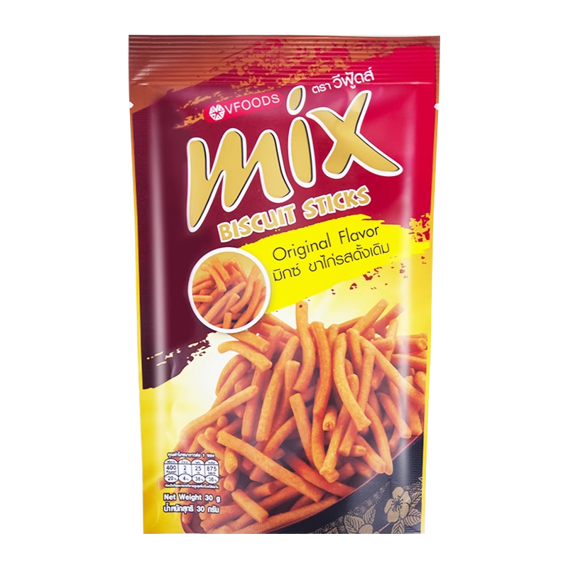泰国进口VFOODS MIX脆脆条香辣海苔咪咪脆条膨化休闲食品零食小吃