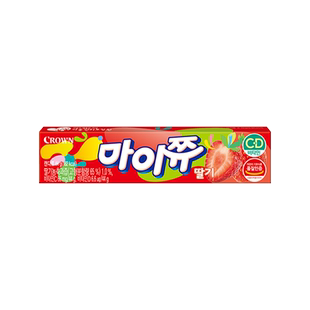 韩国进口crown克丽安果味软糖草莓葡萄味口嚼糖儿童休闲糖果零食