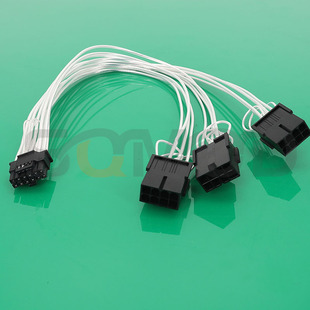 PP57-3090Ti显卡16Pin(12+4)转3x8PIN电源线PCI-E5.0转接线英伟达RTX3070 3080ti 3090FE公版 镀银线 12VHPWR