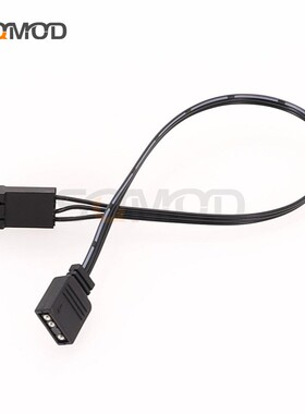 SQC129海盗船 控制器 转接线 QL LL120 ICUE 神光同步 华硕 HD ML a rgb海盗船4PIN风扇RGB转普通5V3针25cm