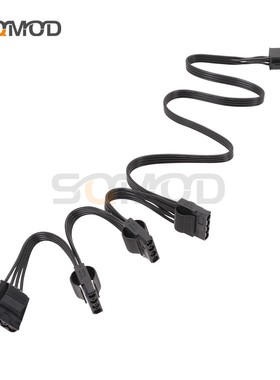 海盗船电源RM1000X模组线 大4P硬盘供电线 D型口 模组线