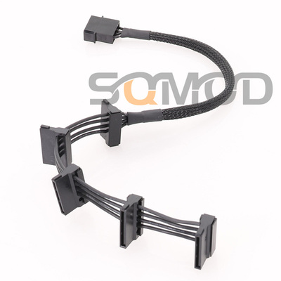 大4P母转SATAX5电源线适配器