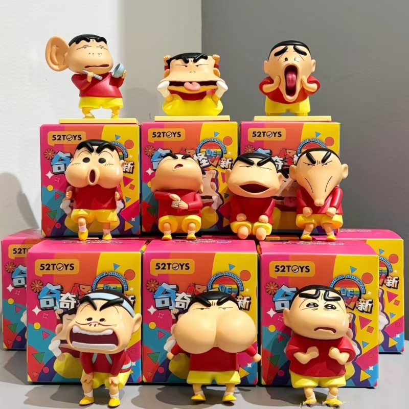 52TOYS蜡笔小新奇奇怪怪的小新表情包盲盒手办潮玩玩具礼物摆件