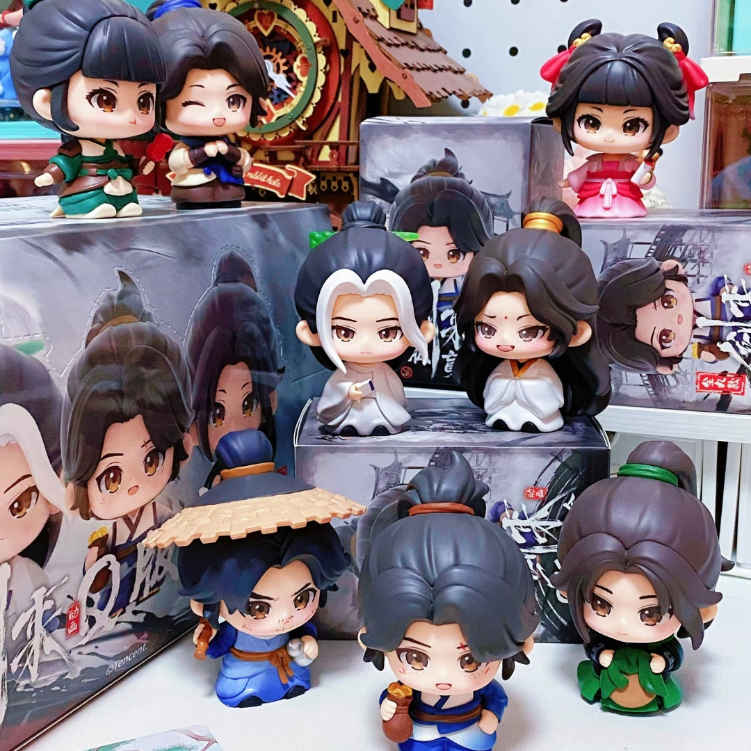 正版 剑来盲盒Q版潮玩公仔陈平安手办动漫画宁姚周边摆件生日礼物,模玩/动漫/周边/娃圈三坑/桌游,潮玩盲盒,淘宝优惠券,粉丝福利购,淘宝优惠卷