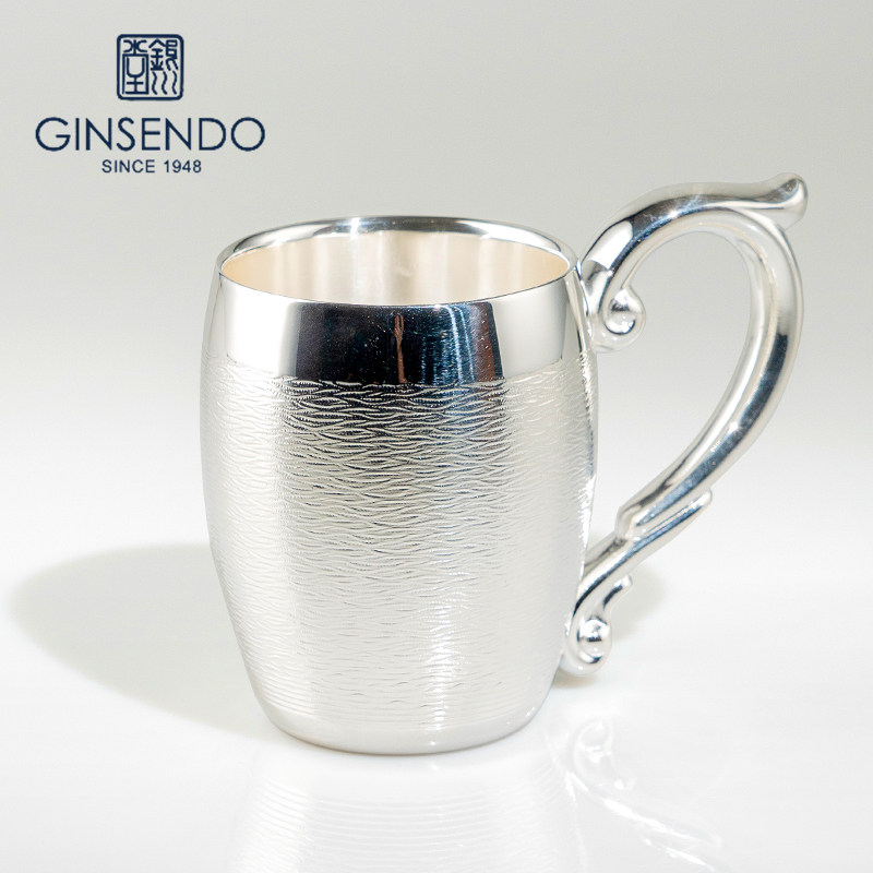 精酿啤酒杯GINSENDO日本进口双层洋银真空马克水杯高档礼盒扎啤杯