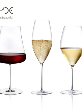 红酒杯高颜值土耳其进口红点奖轻薄葡萄酒杯高级感水晶玻璃高脚杯