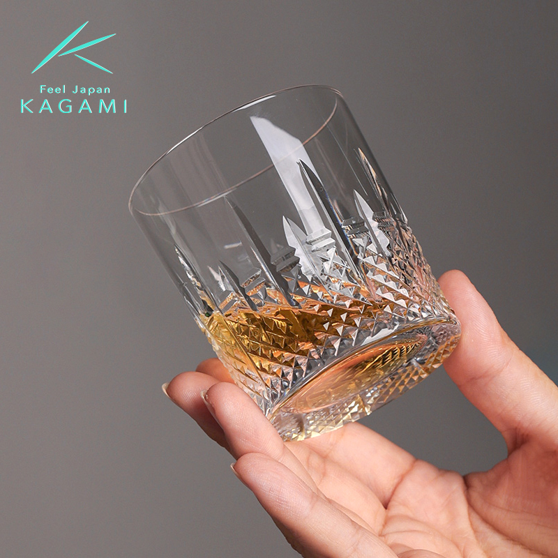 KAGAMIdouble威士忌酒杯江户切子