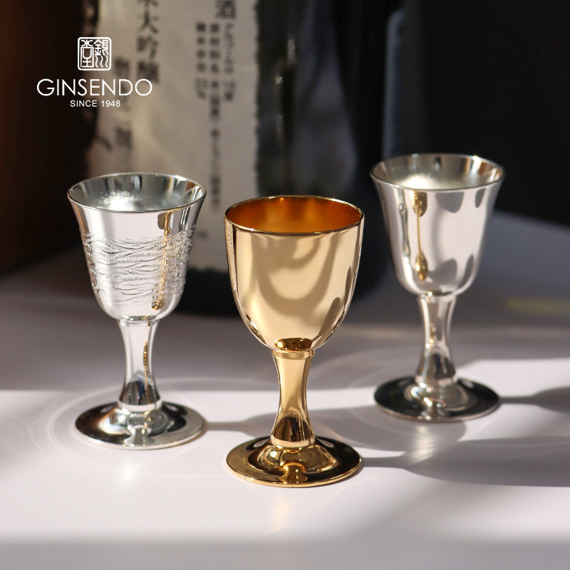 银酒杯白酒杯日本进口银川堂纯手工高端供杯个人专用小酒杯一口杯