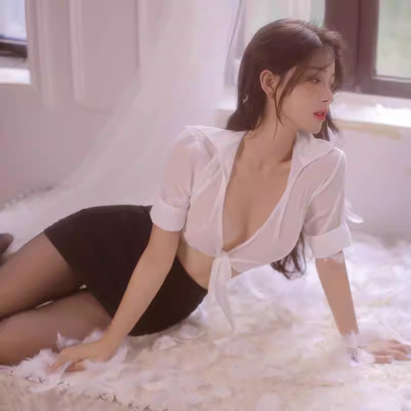 纯欲秘书性感空姐制服装弹力修身