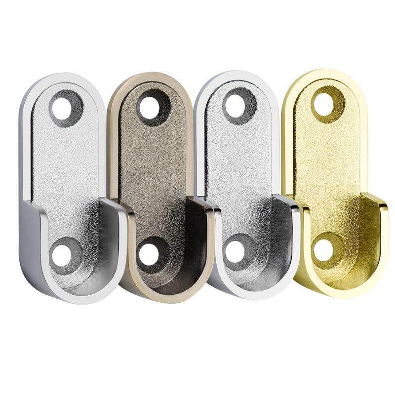 衣柜挂钩配件加厚挂衣杆衣橱底座固定座晾衣杆挂衣钩托柜内铝合金