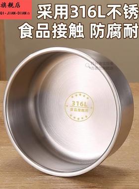 316不锈钢蒸蛋碗带盖子蒸鸡蛋羹盆子宝宝副食品碗隔水汤盅食品级