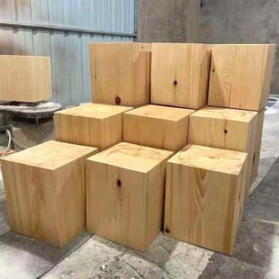 木墩子香樟木实木树桩 经济型根雕坐具 方形凳子饰品摆件茶桌配凳