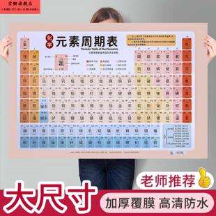 初中化学元素周期表挂图大号墙贴初三高中卡片知识点顺口溜大全