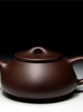 宜兴紫砂壶名家纯手工原矿紫泥荷香景舟石瓢茶壶茶具家用240cc