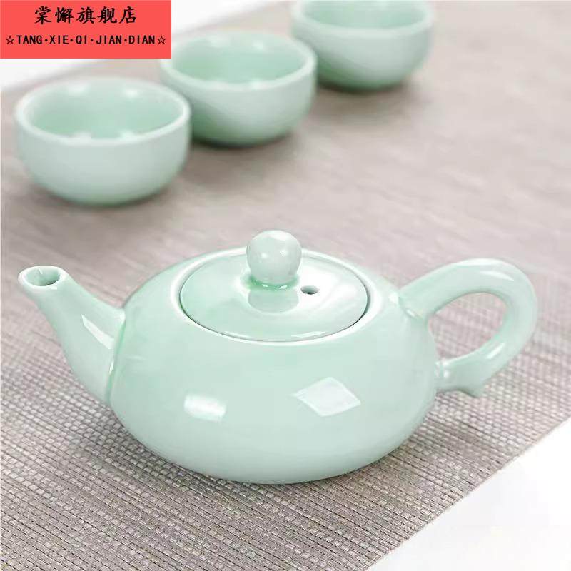 儿童茶艺茶具套装可喝水玩场景模型娃娃屋配件迷你陶瓷茶杯茶壶