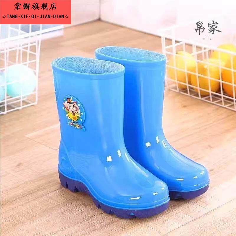 儿童童雨鞋男款女高筒防滑男孩宝宝幼儿园学套生轻便防水装图片