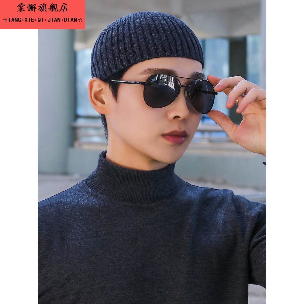 光板地主帽男女士秋冬季雅痞大头围钩针帽子毛线帽冷帽针织瓜皮帽