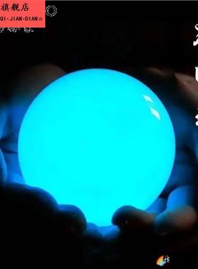 夜光石头萤光石发光宝石夜明珠鱼缸月光儿童玩具桌面装饰摆饰散珠