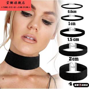 脖颈配饰颈带高级感经典百搭款项圈宽边遮颈纹挡疤痕遮喉结男女可