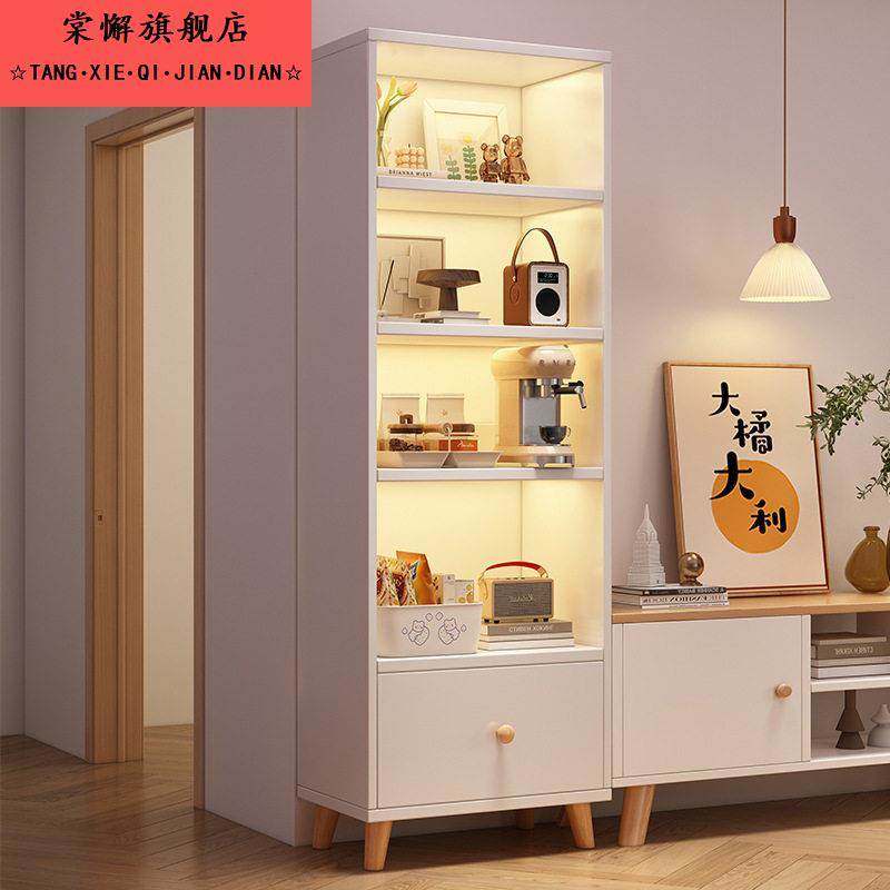 书架落地置物架家用客厅靠墙收纳置物架多层带柜门展示架简易书柜,收纳整理,红酒架,淘宝优惠券,粉丝福利购,淘宝优惠卷