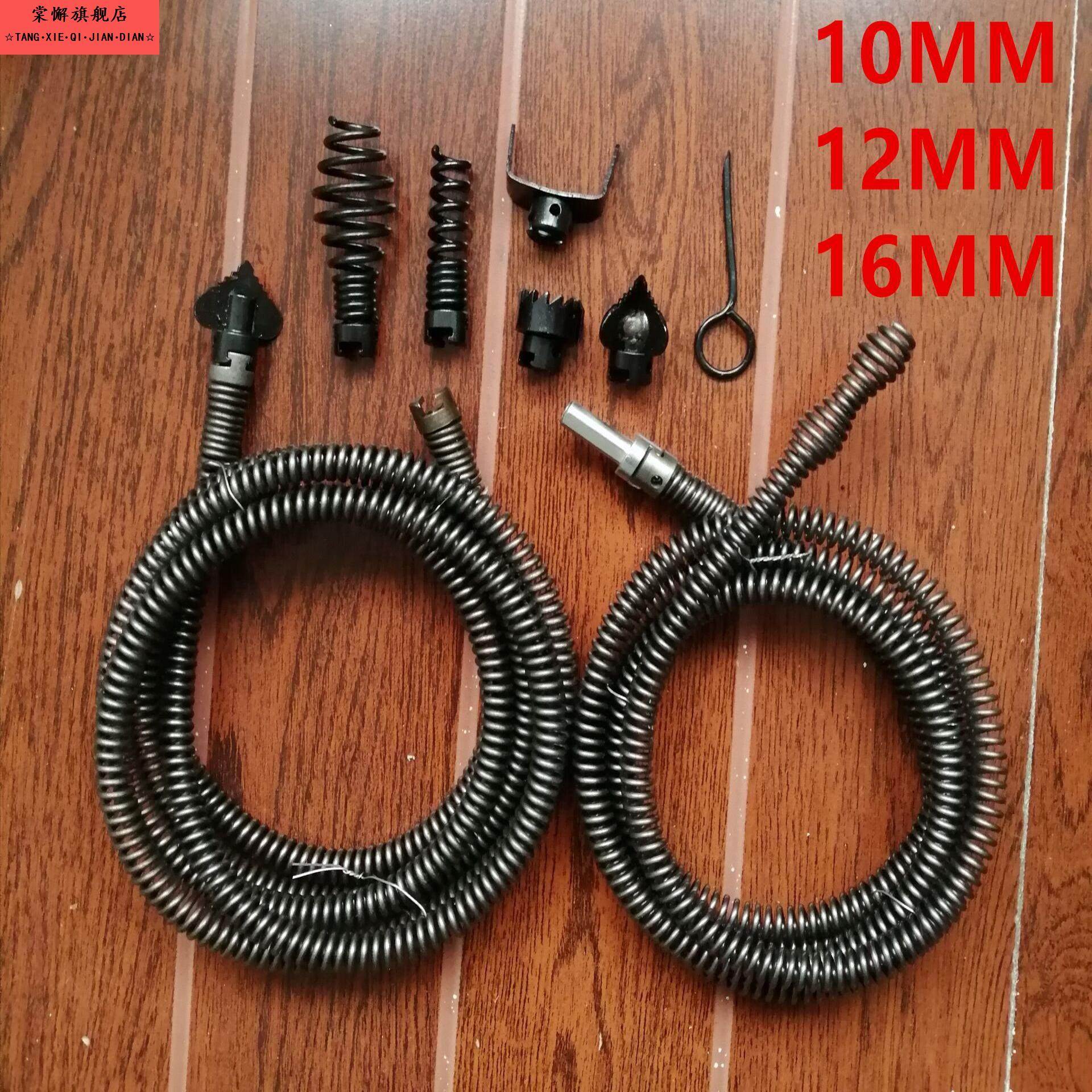 下水道疏通非工具电动家用钢丝弹硬软簧管道机通马桶厕所弹簧