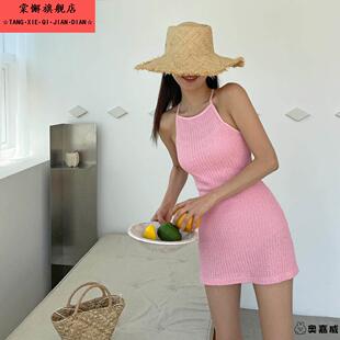 纯色显瘦遮肚子性感纯欲风泡温泉 泳衣女连体裙式 韩国2025新款 爆款