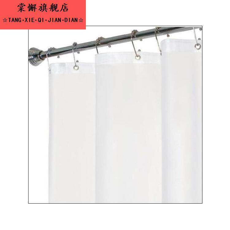 亚马逊加厚隐形透明内衬浴帘0.12mm卫生间隔断帘子套装浴缸帘工厂