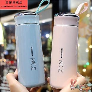 可爱水杯女生高颜值水杯保温学生水杯家用情侣杯 玻璃杯上班族韩版