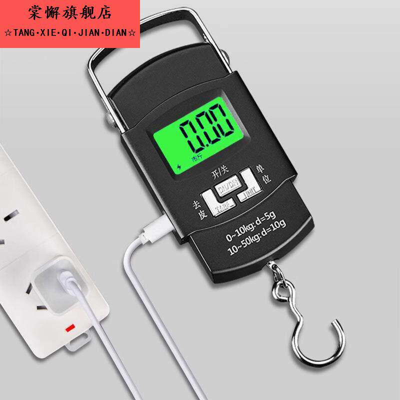 高精度手提电子秤家用弹簧小型便携式迷你称鱼器手拿小巧吊勾小称