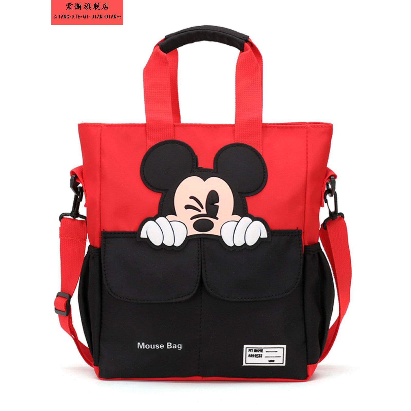 儿童补习袋小学生兴趣班作业单肩斜挎书包女帆布轻便手提袋韩国男