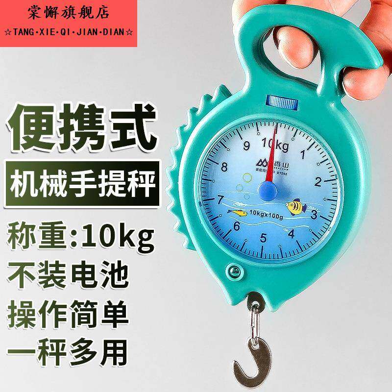 精准手提秤弹簧秤小型家用便携学生三年级克与千克10kg机械挂勾称
