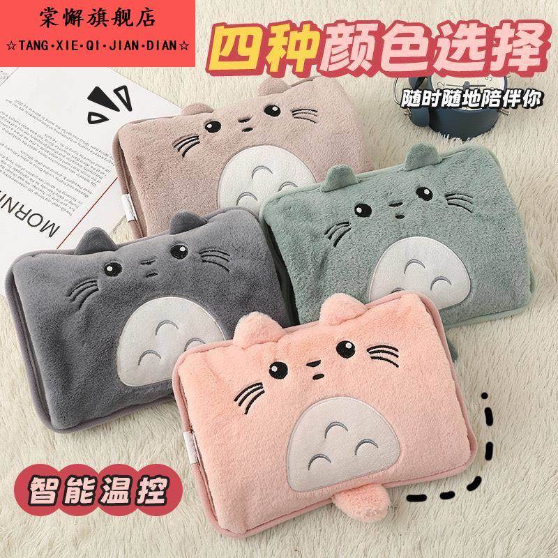 充电加厚热水袋电热宝学生宿舍用可双插手加热可爱热敷肚子暖手袋
