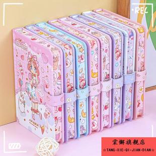 64k精致彩页手账本高颜值学生笔记本可爱卡通日记本文具用品