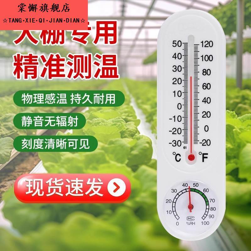 温室蔬菜大棚种植专用温湿度计家用精准温度表畜产养殖专用温度计