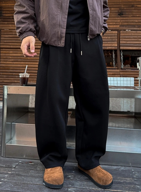 秋季新款男士压褶设计休闲裤