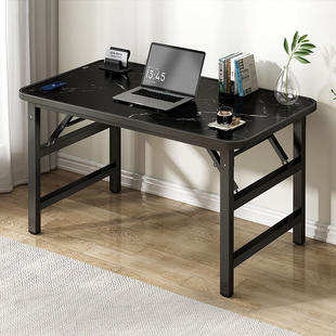 书桌家用简约办公桌卧室简易学生学习桌 可折叠电脑桌台式 免安装