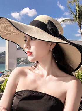草帽女夏天防晒遮阳帽新款户外