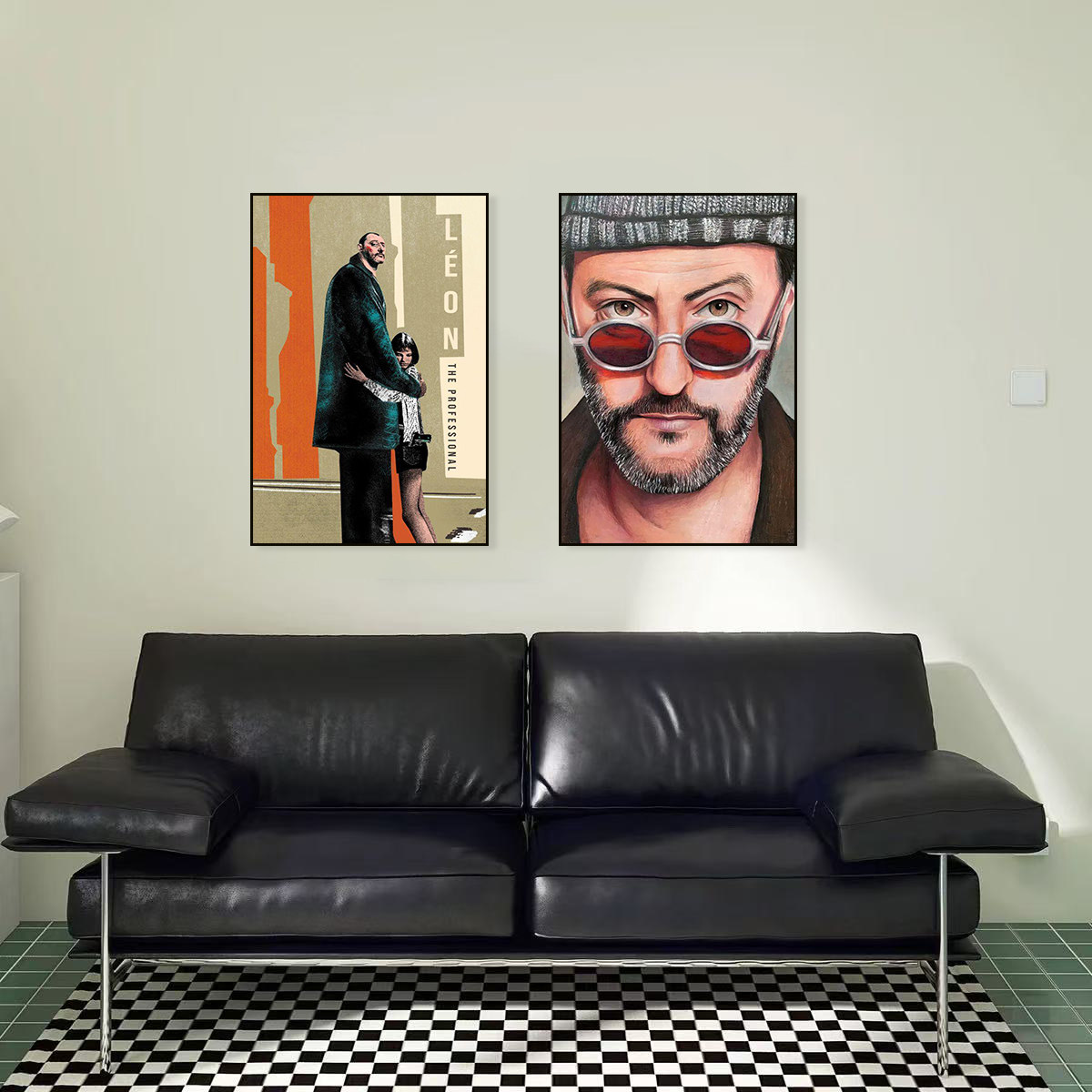 这个杀手不太冷海报经典电影莱昂Leon私人影院装饰画咖啡厅挂画