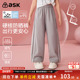 ask女童裤 轻盈透气儿童运动直筒裤 子2025春秋季 新款