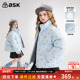 ask儿童羽绒服2025冬季 新款 女童半高领保暖羽绒外套