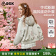 ask儿童小香风春秋装 女童外套中大童女孩连帽洋气上衣潮 2026新款