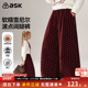 子2026春季 新款 女童加绒波点阔腿裤 ask儿童裤 休闲长裤
