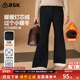 ask儿童裤 女童加厚保暖灯芯绒喇叭长裤 子2026春季 新款