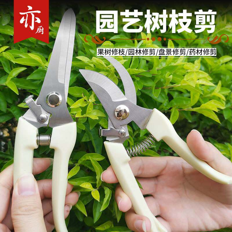 不锈钢花艺园艺剪插花修剪树园林枝花枝家用剪子嫁接园艺剪刀工具