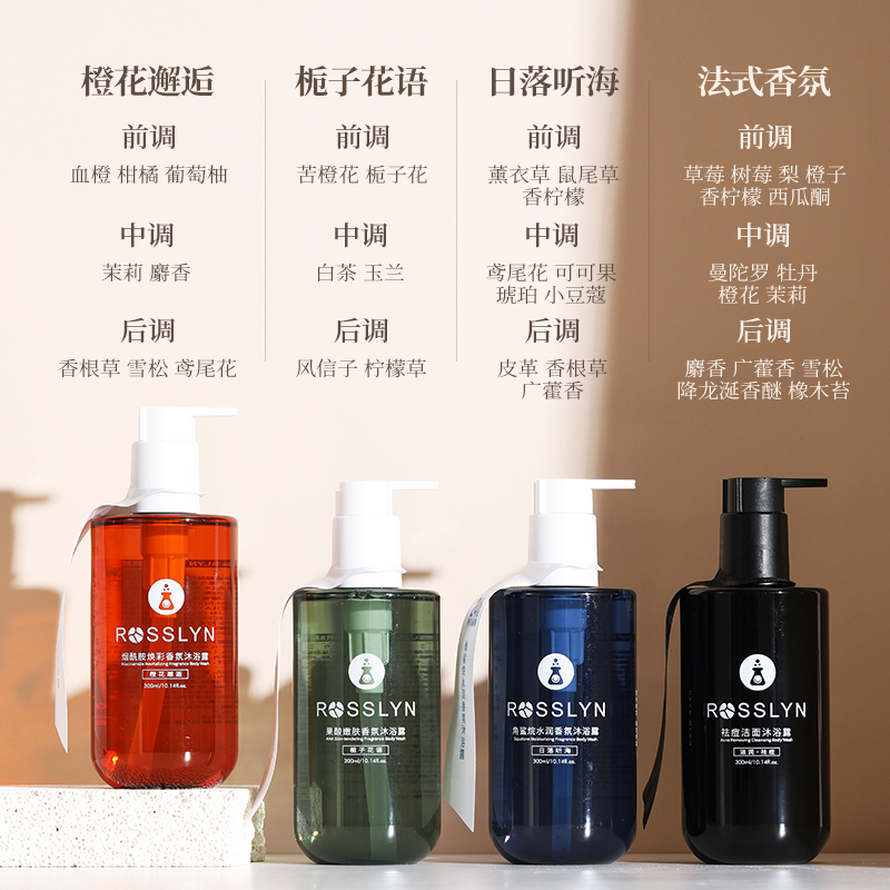 罗斯琳香氛嫩肤沐浴露
