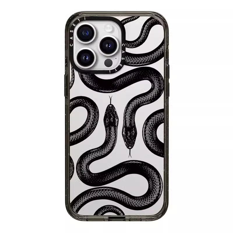 CASETi联名手机壳新款的黑蛇王适用苹果iPhone16/15/14/13/12Promax华强北代购女新款镜面Magsafe磁吸11Plus